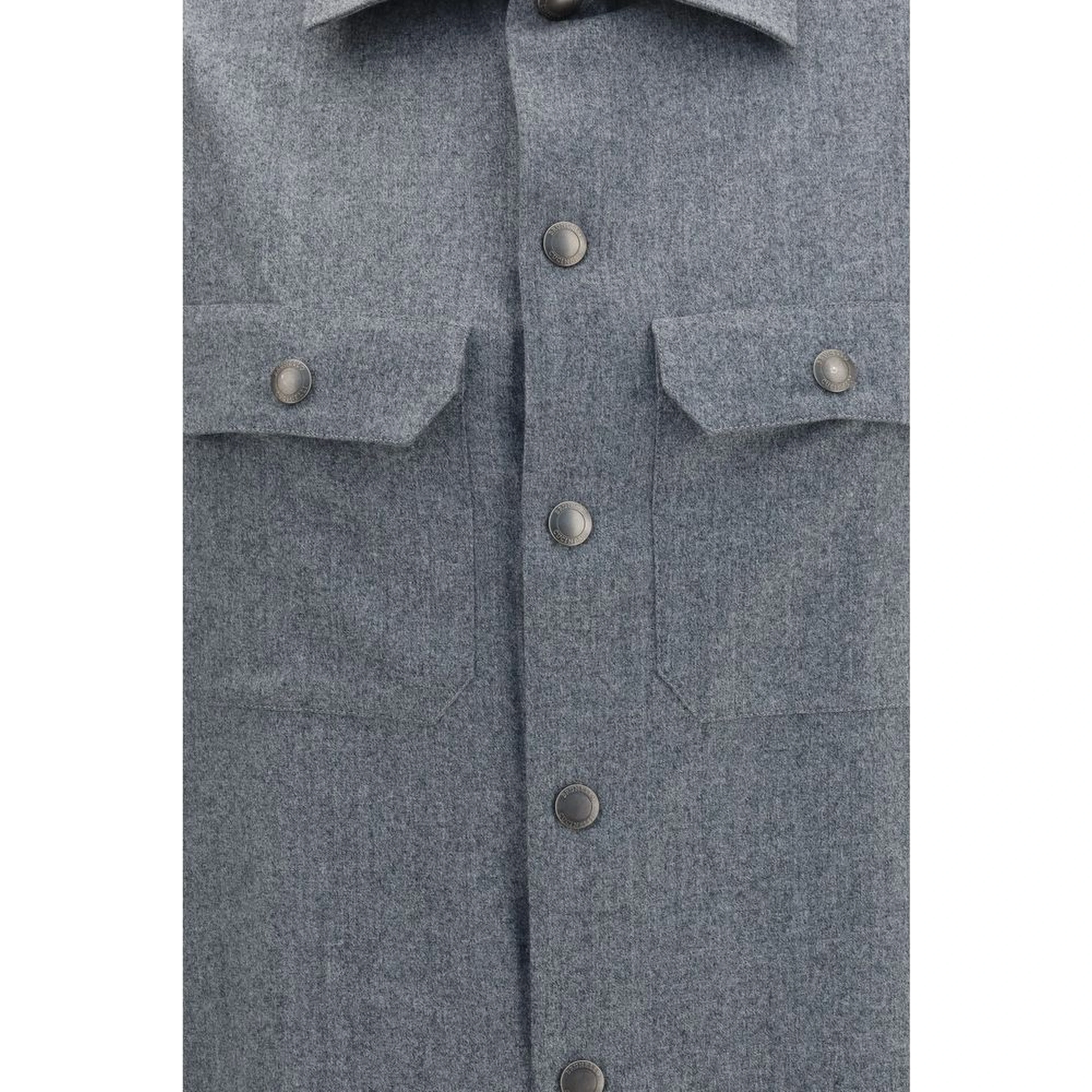 Gray Wool Oves Aries Shirt