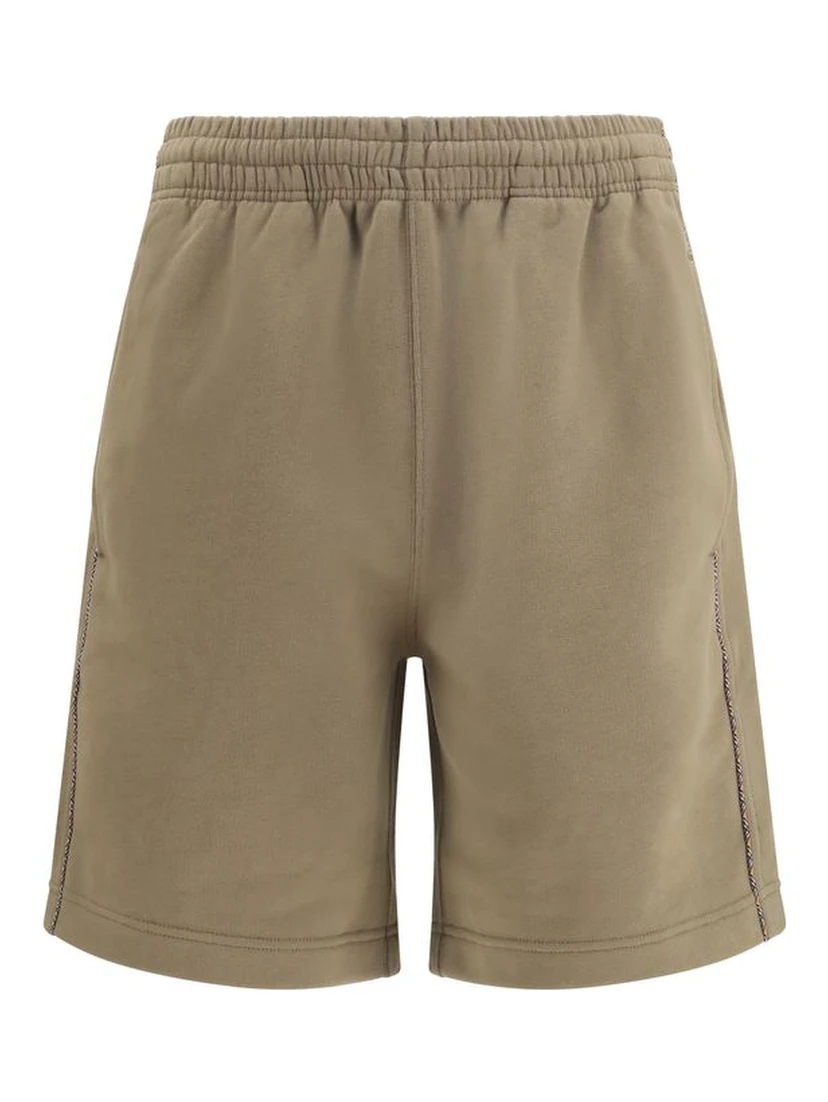 Brown Cotton Bermuda Shorts