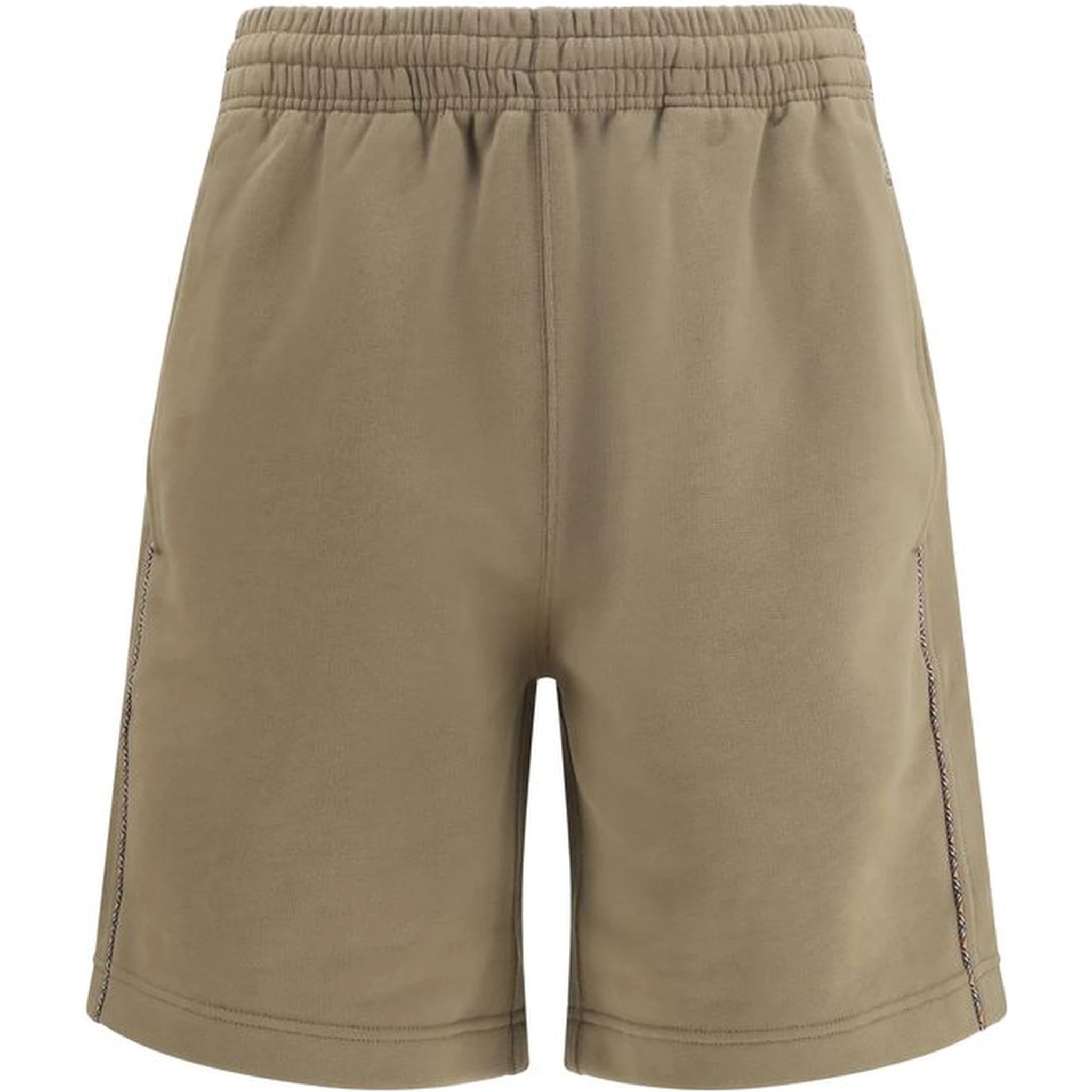 Brown Cotton Bermuda Shorts