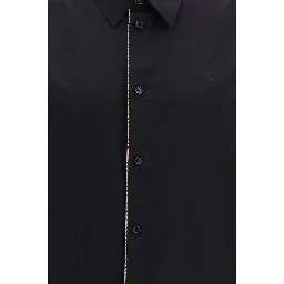 Black Cotton Dress Shirt