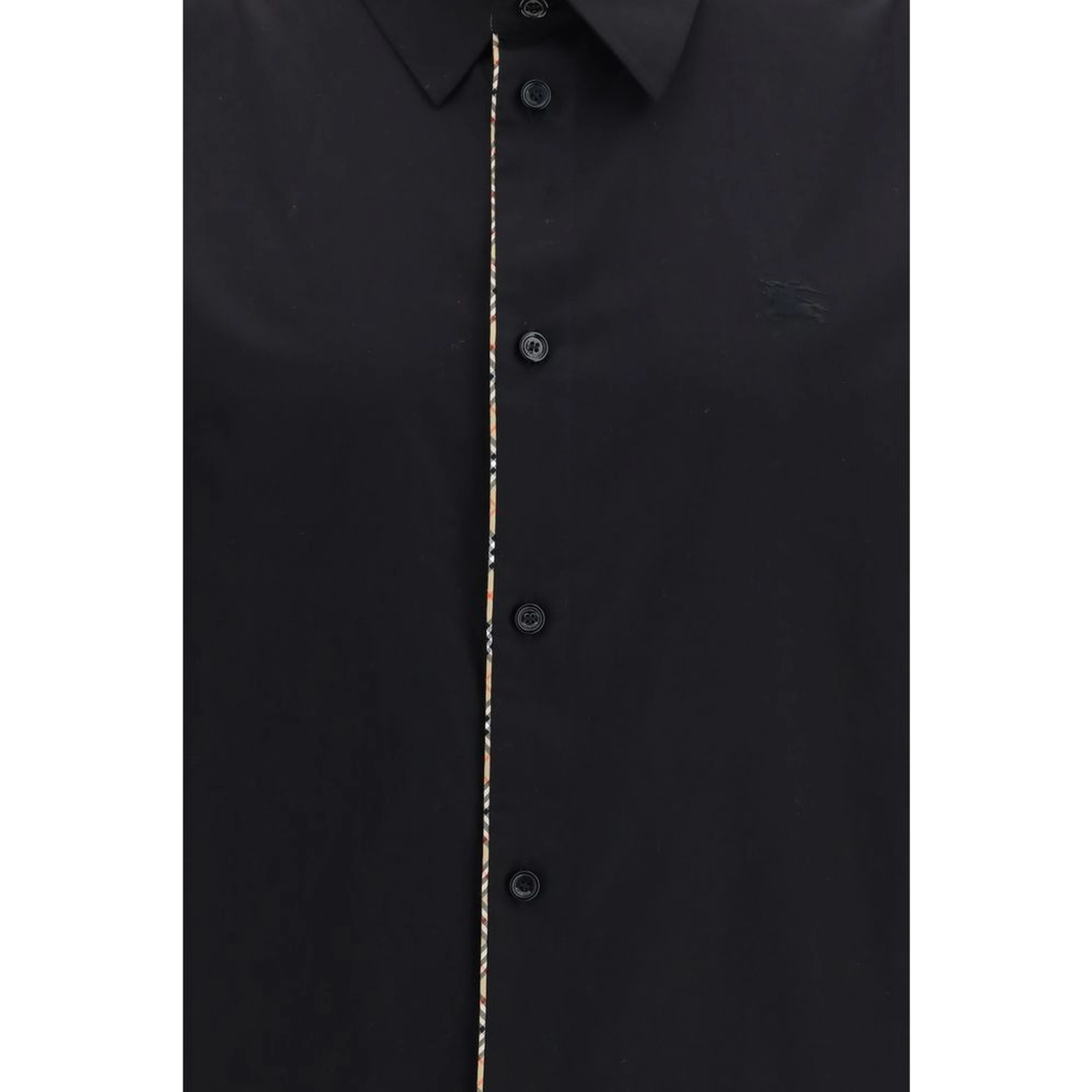 Black Cotton Dress Shirt