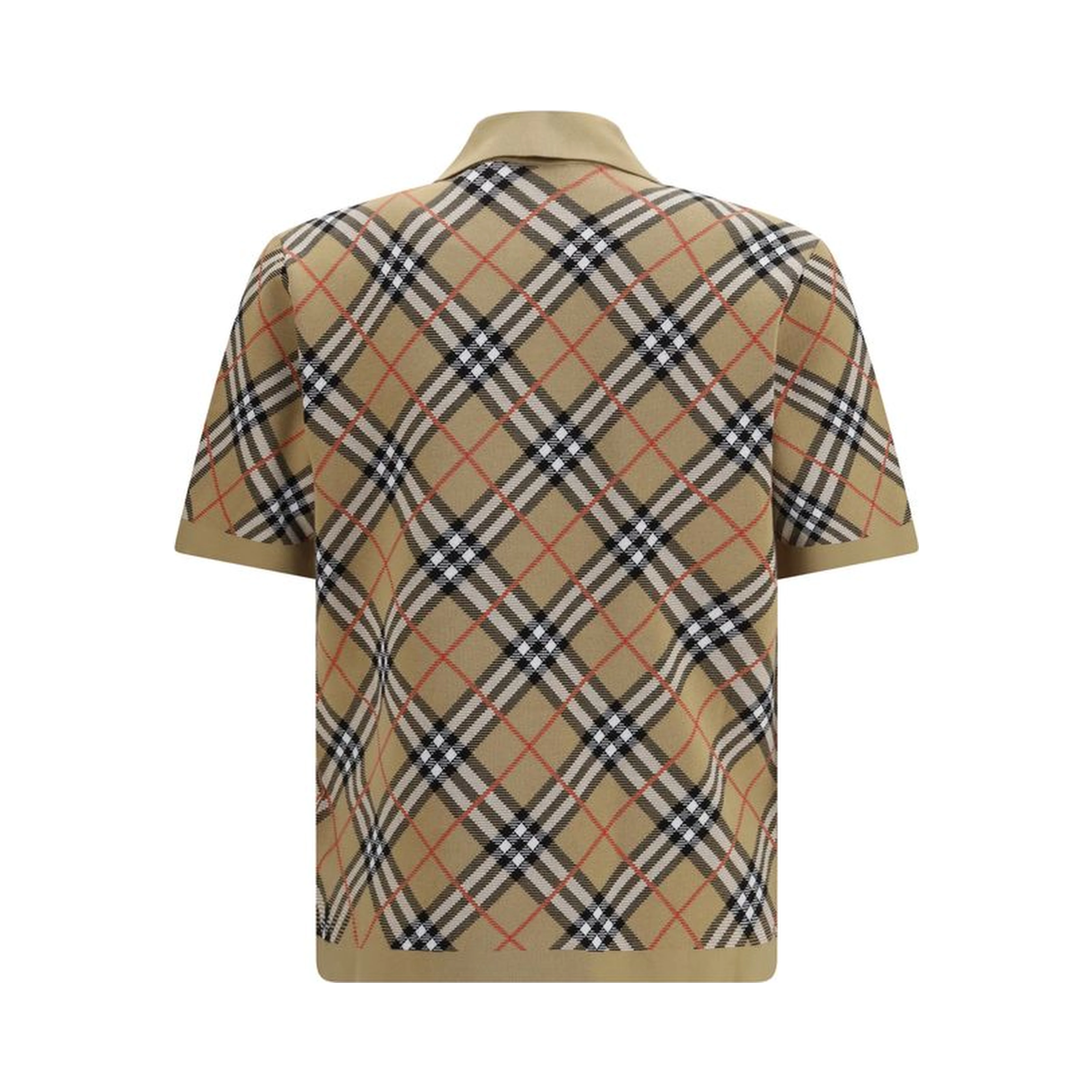 Beige Cotton Polo Shirt