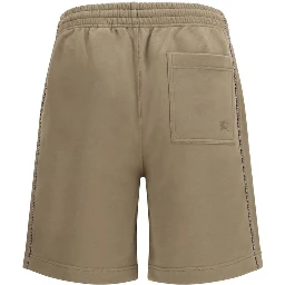 Brown Cotton Bermuda Shorts