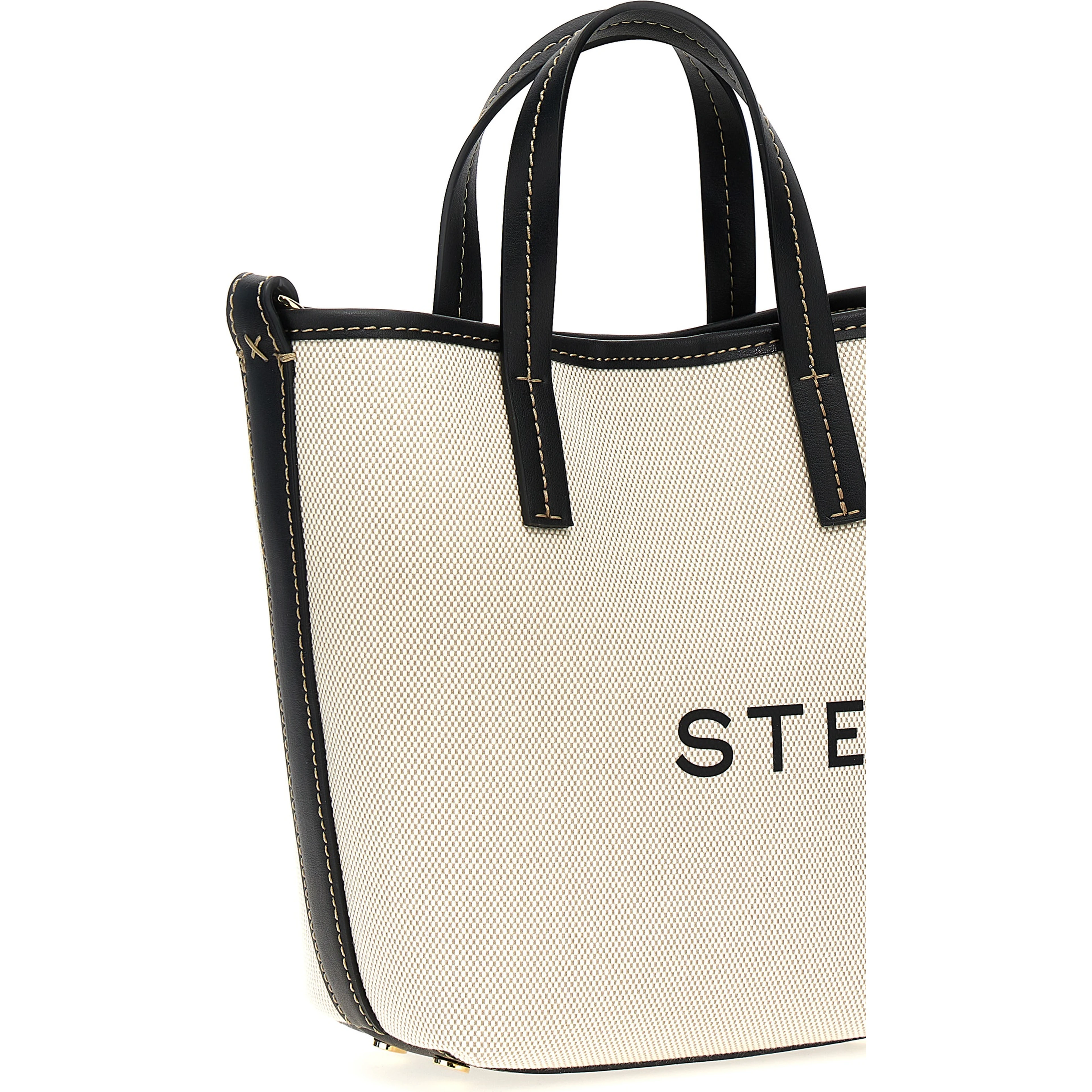 Beige Polyamide Tote Bag