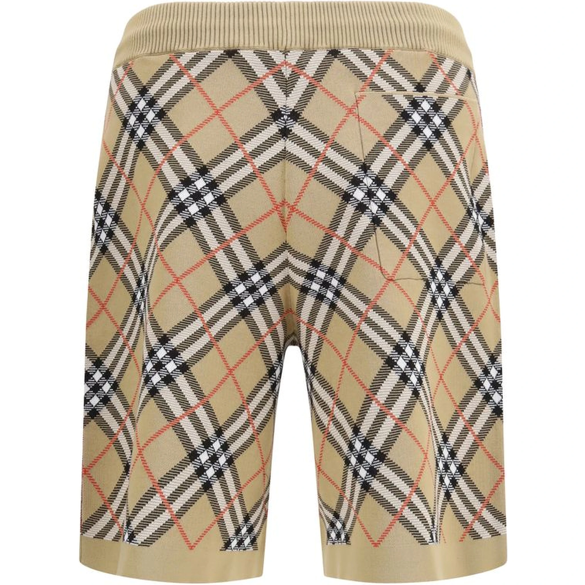 Beige Cotton Bermuda Shorts