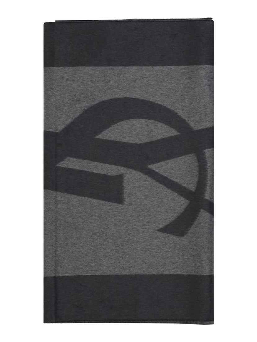 Gray Silk Scarf