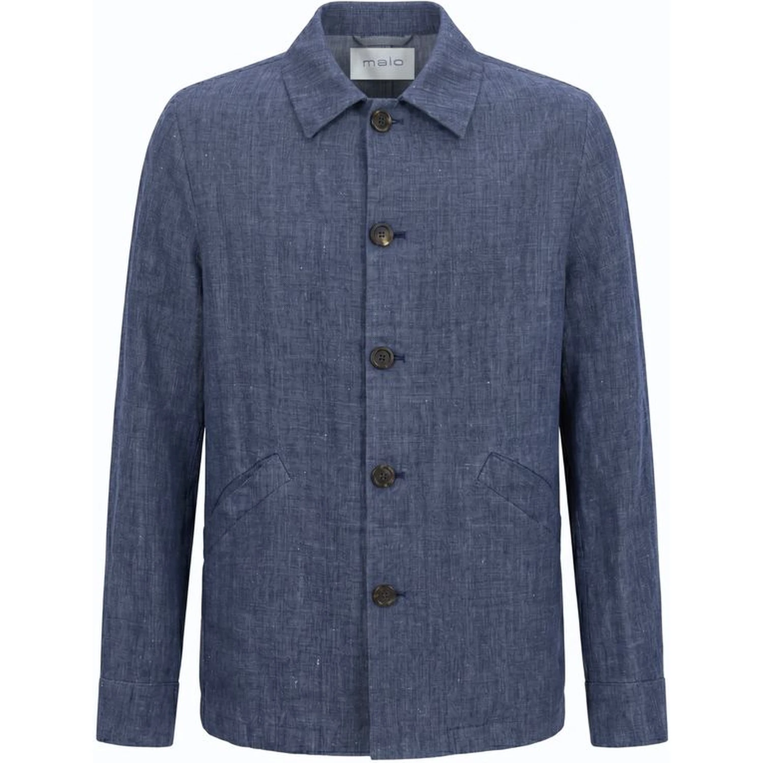 Blue Linen Men's Jacket