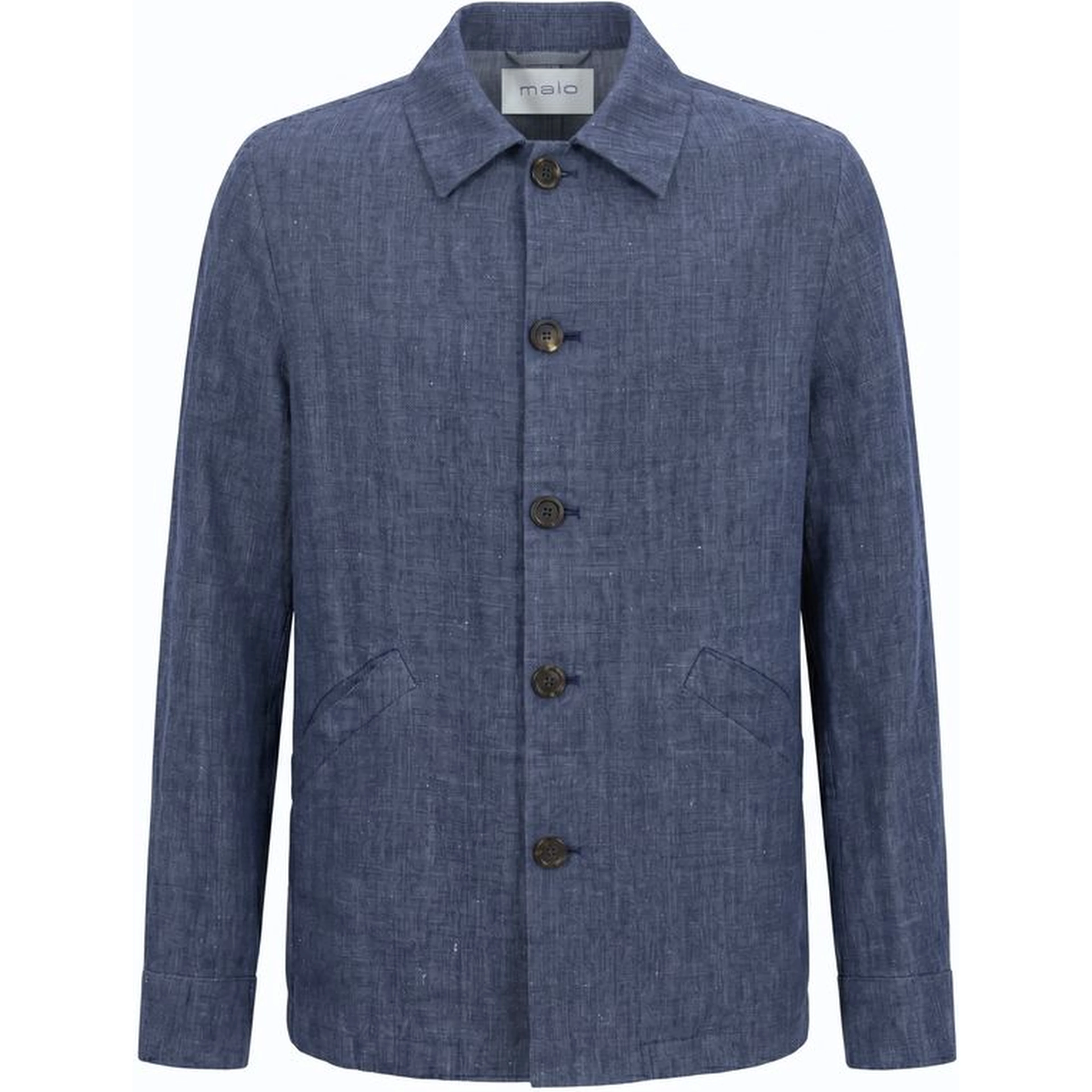 Blue Linen Men's Jacket