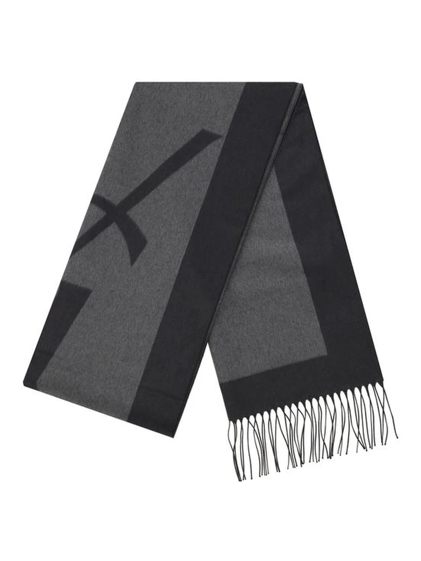 Gray Silk Scarf