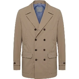 Brown Cotton Men's Jacket