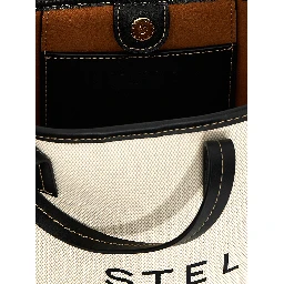 Beige Polyamide Tote Bag
