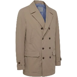 Brown Cotton Men's Jacket