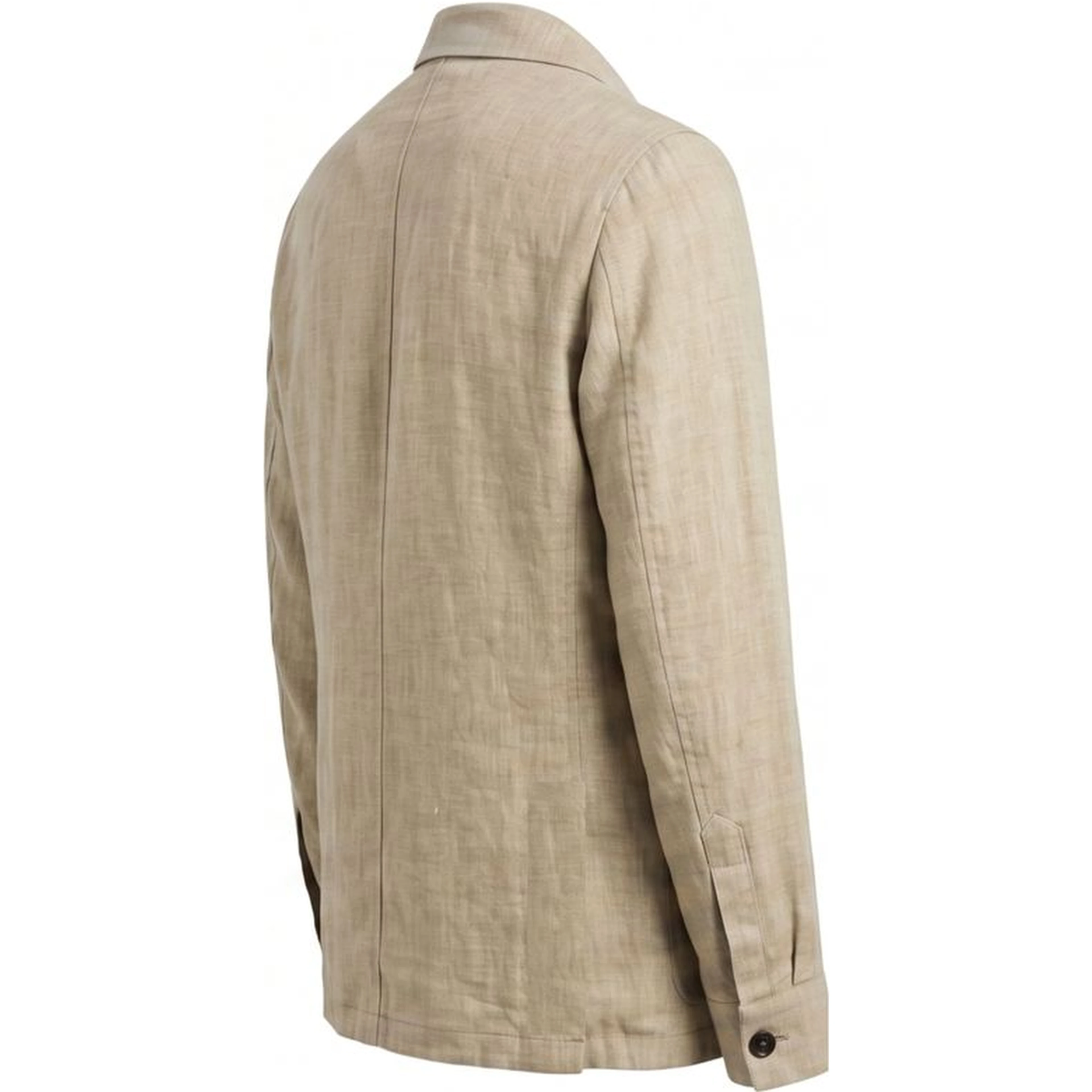 Beige Linen Men Jacket