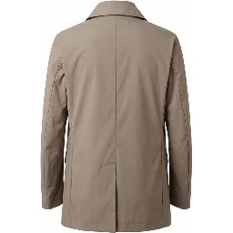 Brown Cotton Men's Jacket