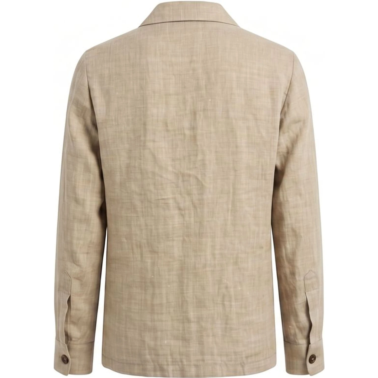 Beige Linen Men Jacket