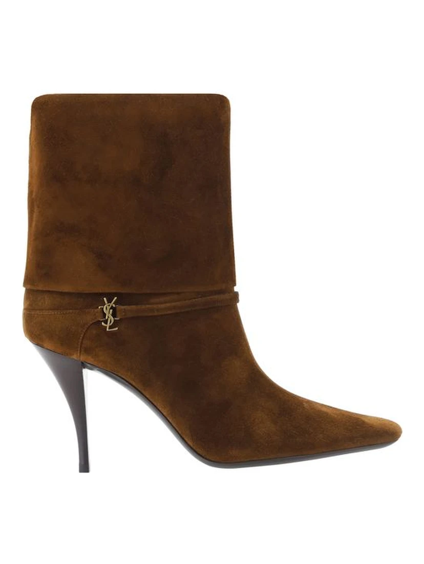 Brown Calf Leather Bos Taurus Ankle Boots