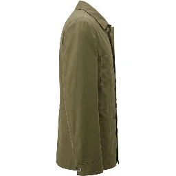 Green Nylon Men Jacket
