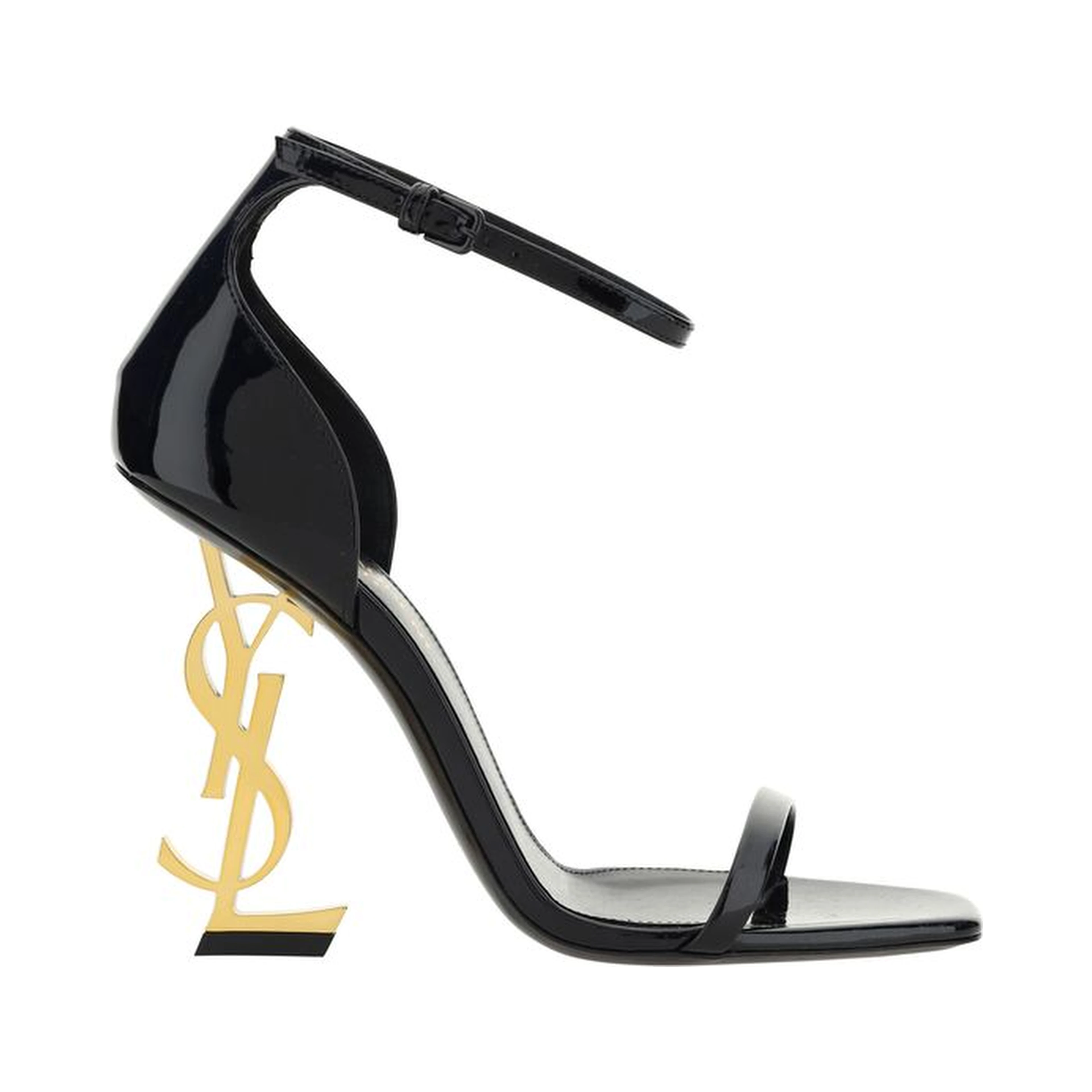 Black Calf Leather Bos Taurus Stiletto Heel Sandals
