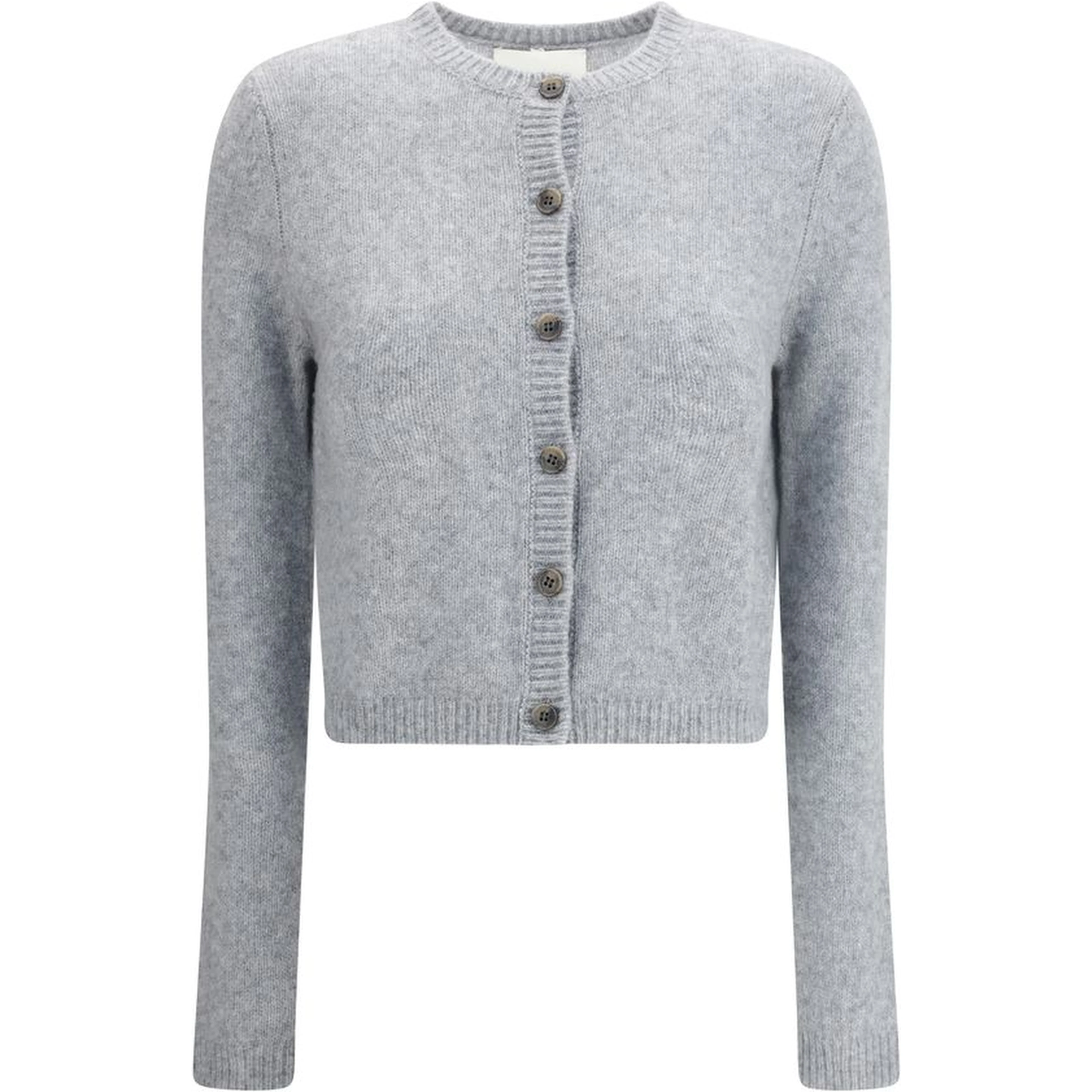 Gray Cashmere Cardigan