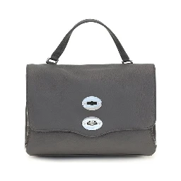 Gray Calf Leather Bos Taurus Handbag