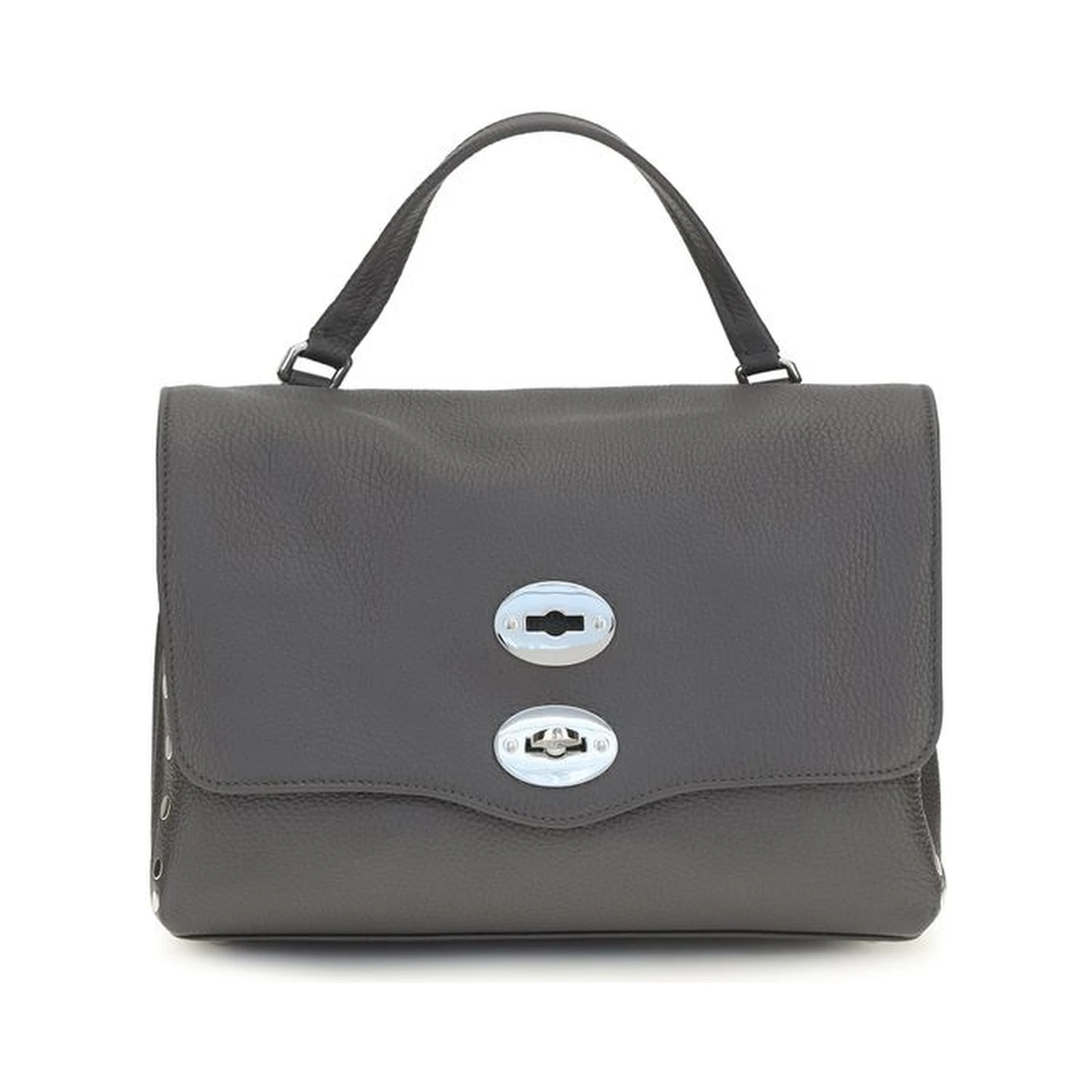 Gray Calf Leather Bos Taurus Handbag