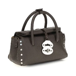 Brown Calf Leather Bos Taurus Handbag