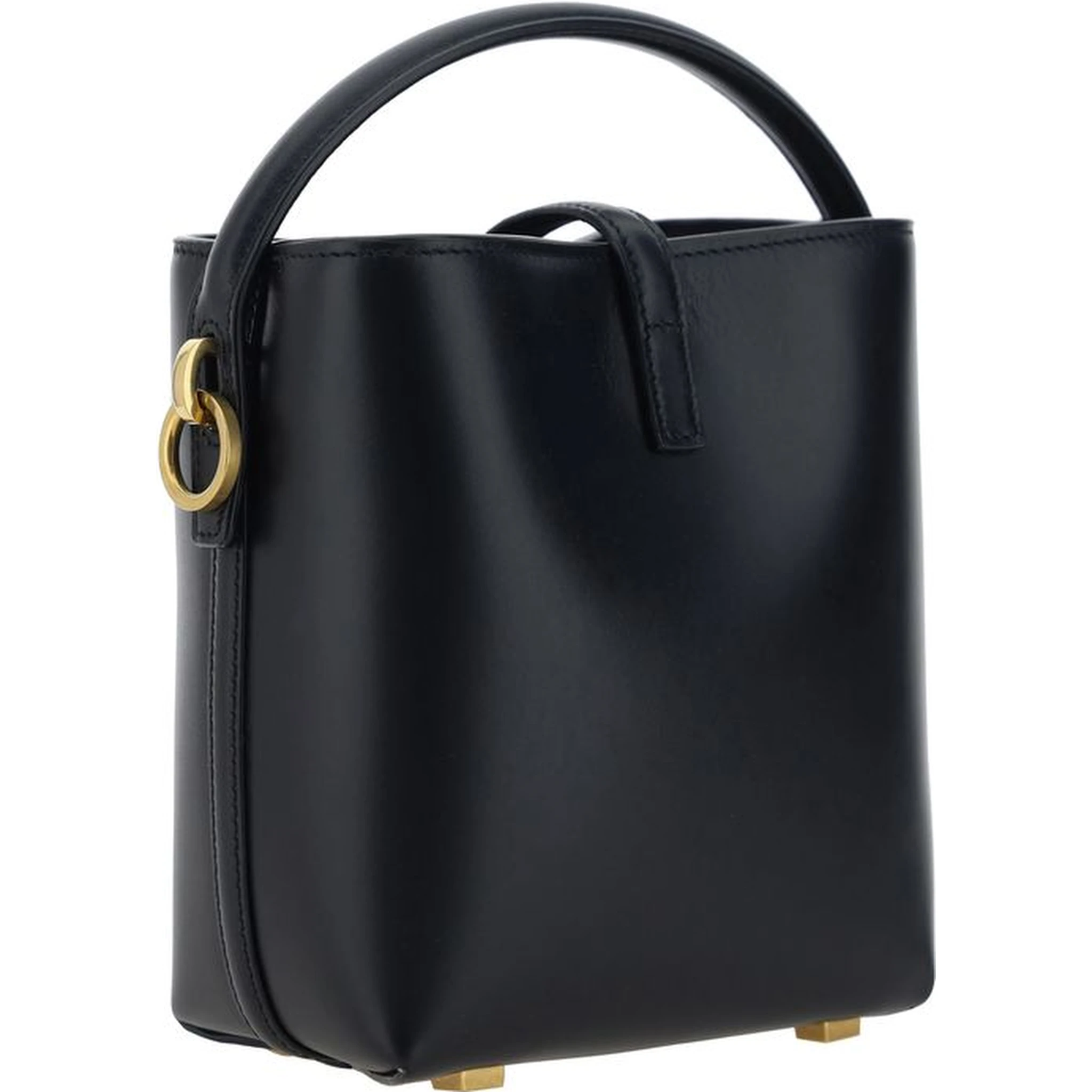 Black Calf Leather Bos Taurus Shoulder Bag