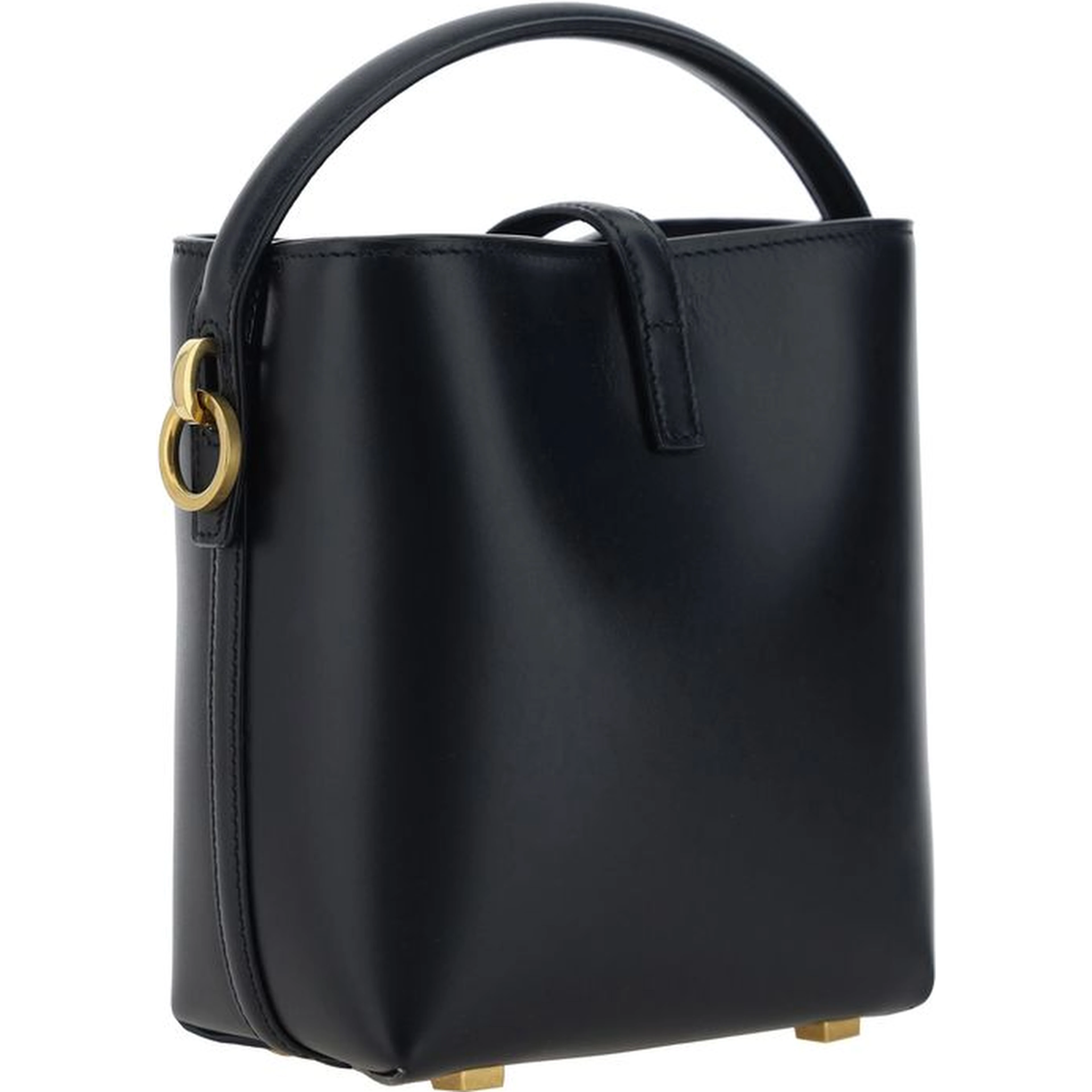 Black Calf Leather Bos Taurus Shoulder Bag