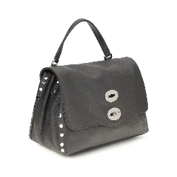 Gray Calf Leather Bos Taurus Handbag