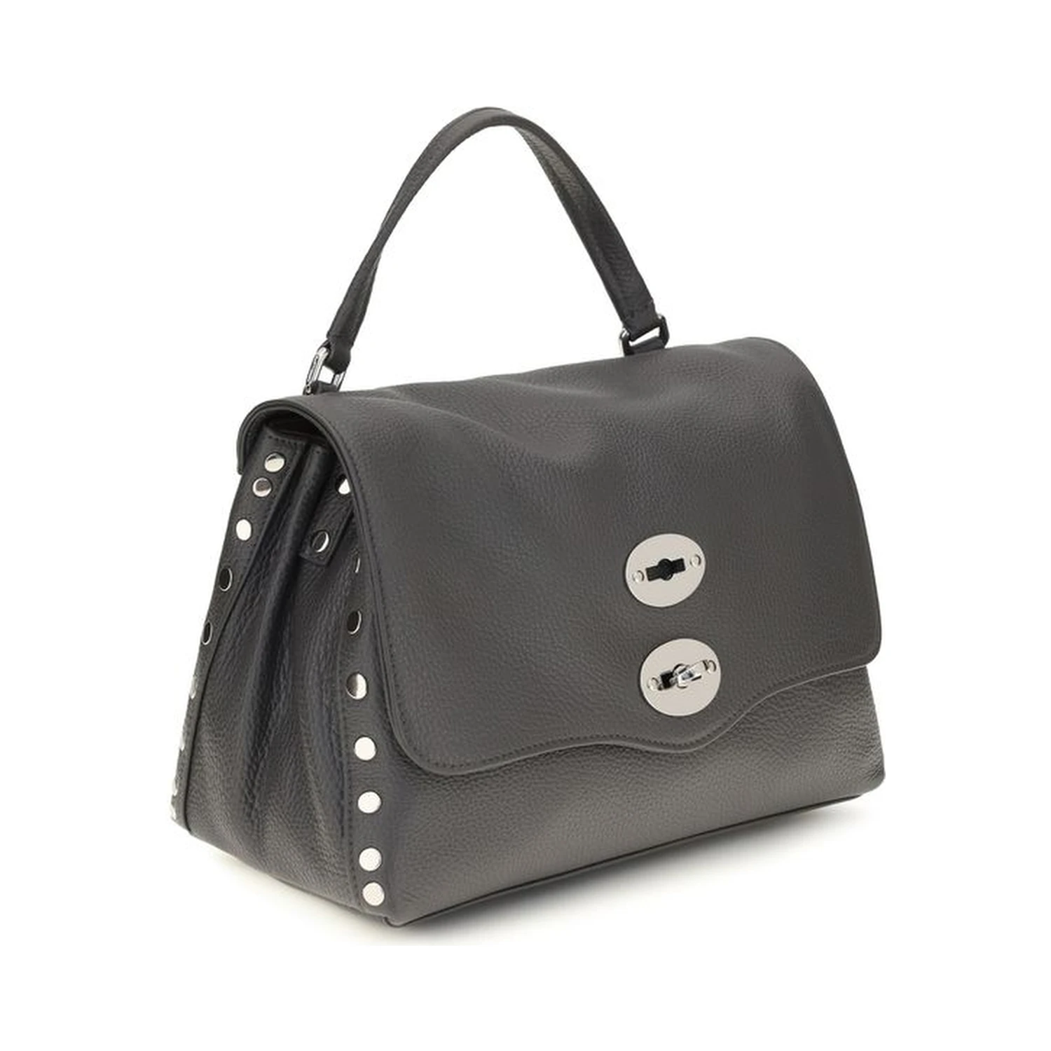 Gray Calf Leather Bos Taurus Handbag