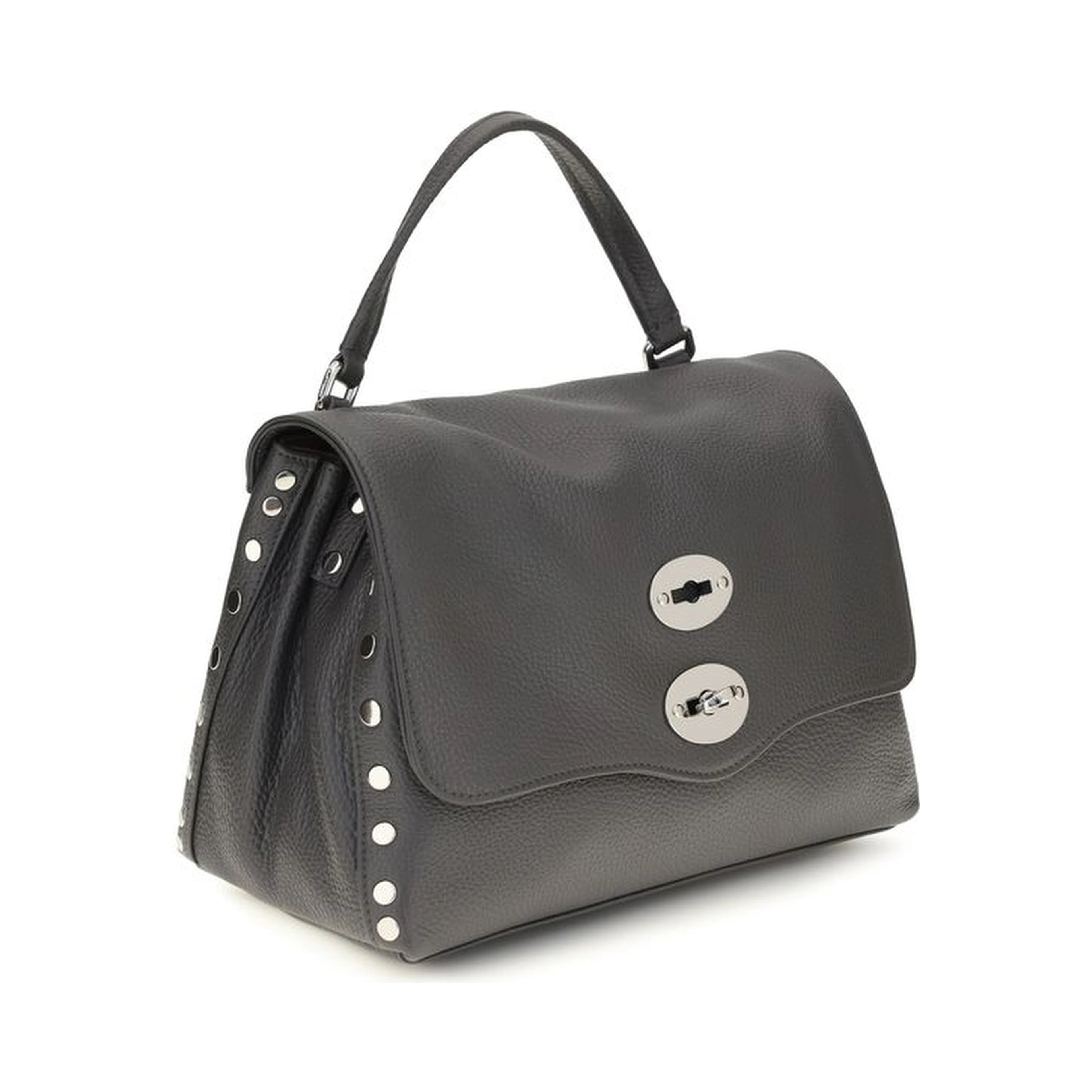Gray Calf Leather Bos Taurus Handbag