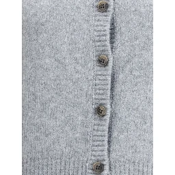 Gray Cashmere Cardigan