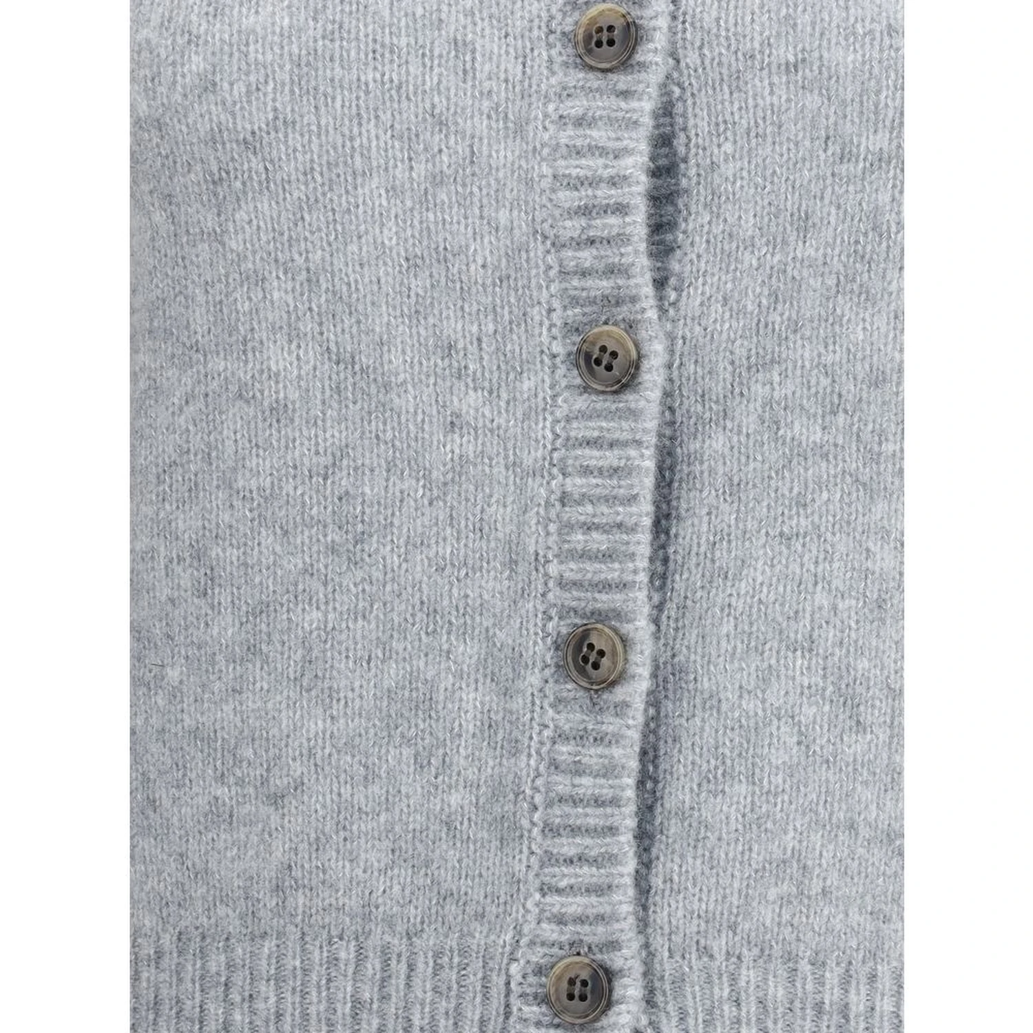 Gray Cashmere Cardigan