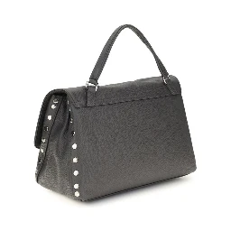 Gray Calf Leather Bos Taurus Handbag