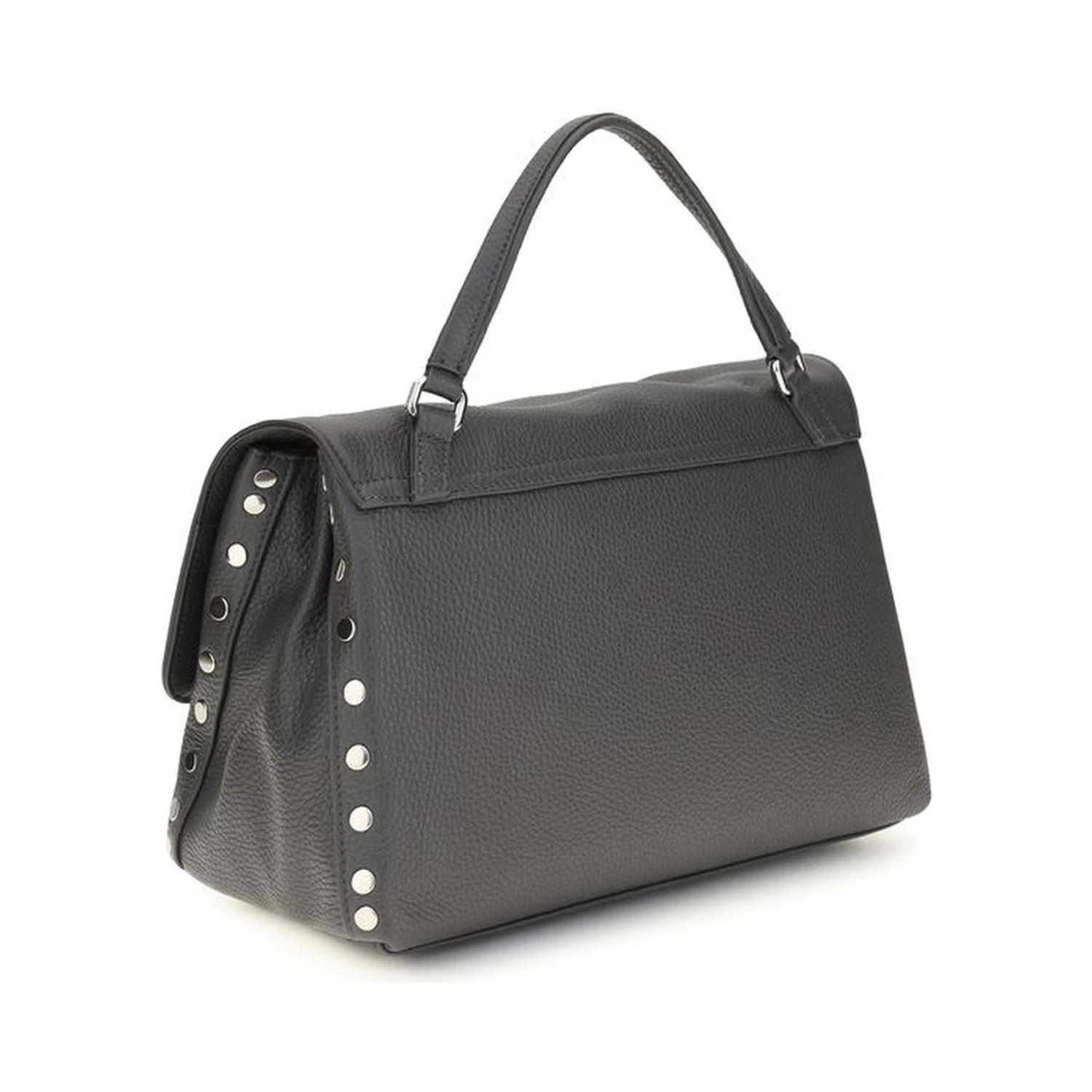Gray Calf Leather Bos Taurus Handbag