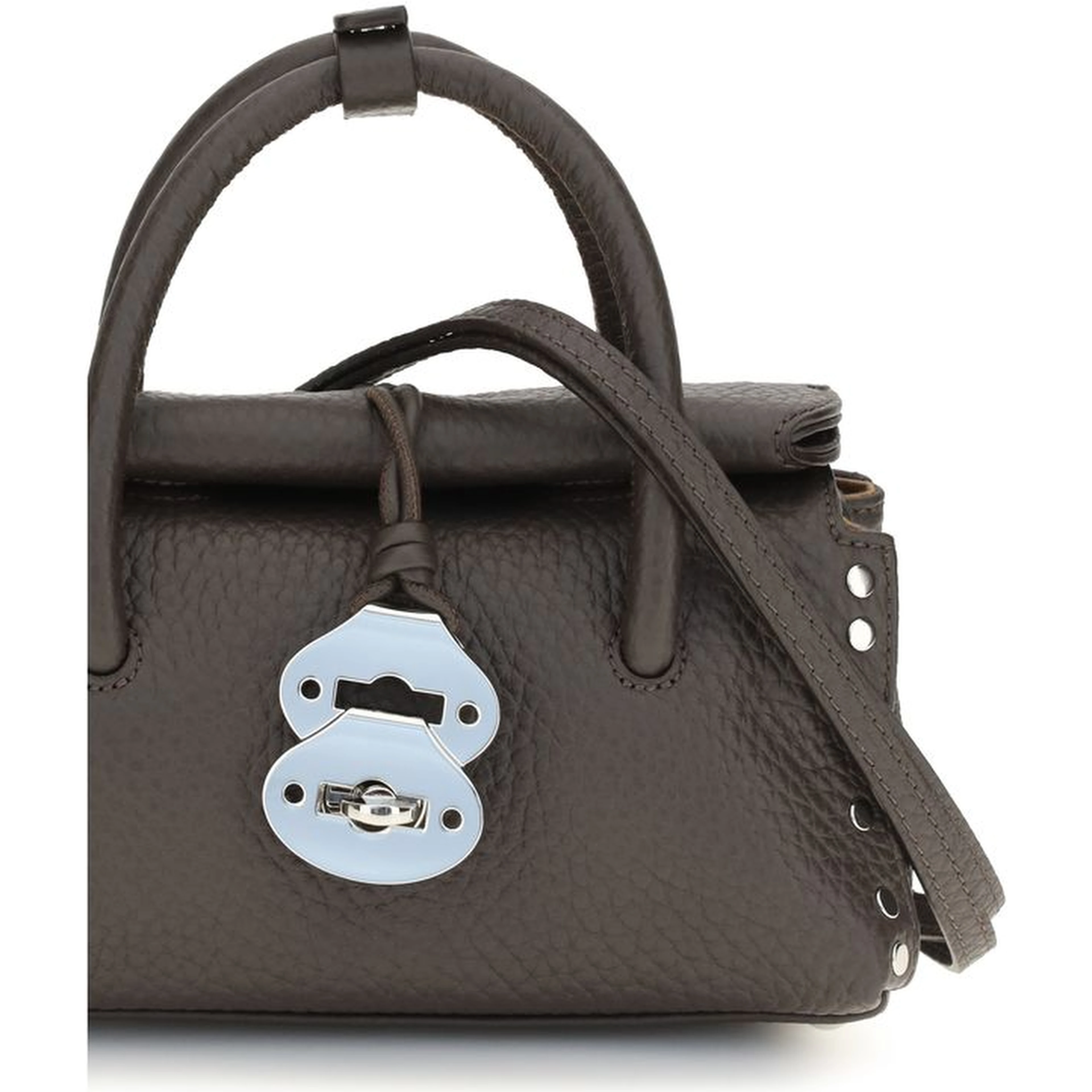 Brown Calf Leather Bos Taurus Handbag
