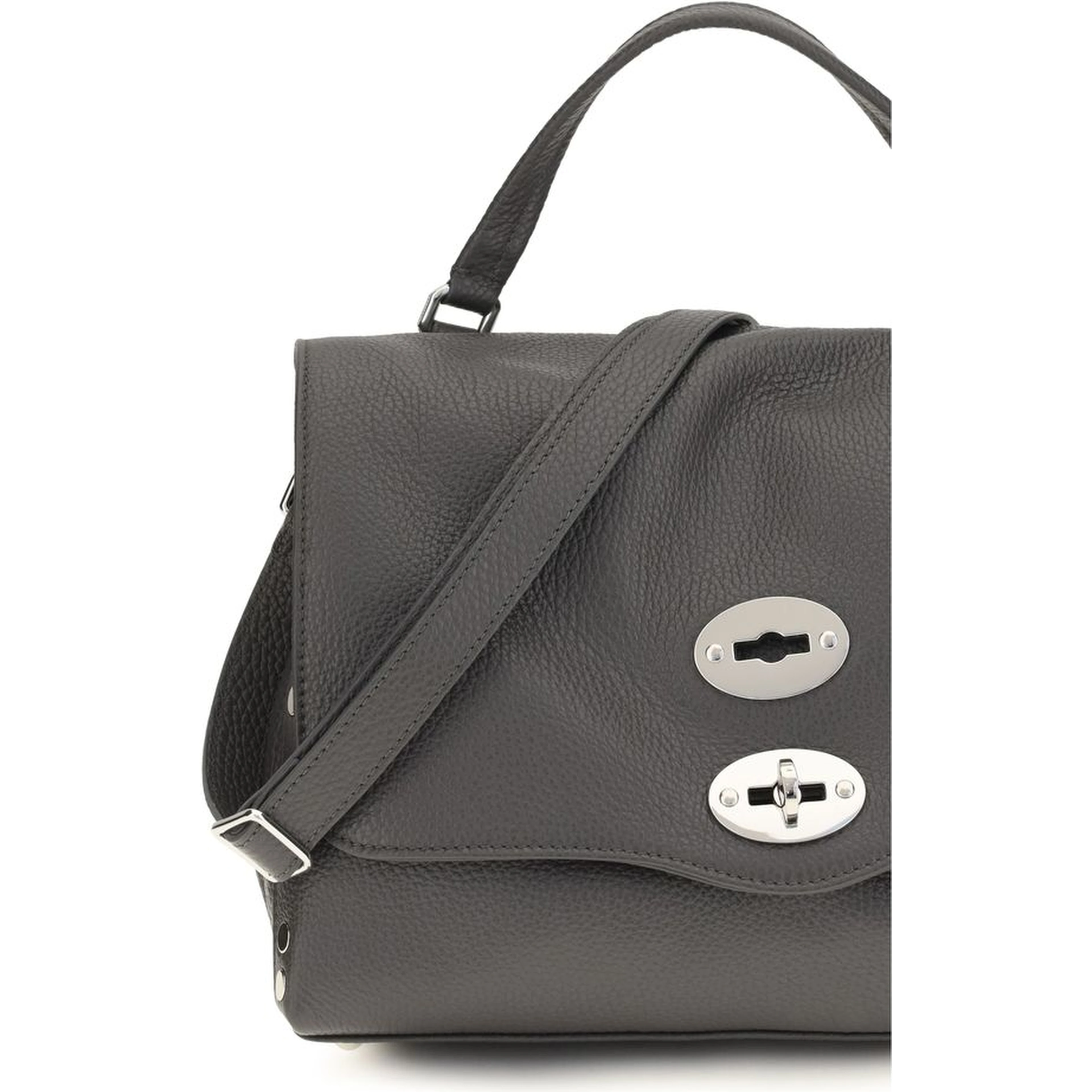 Gray Calf Leather Bos Taurus Handbag