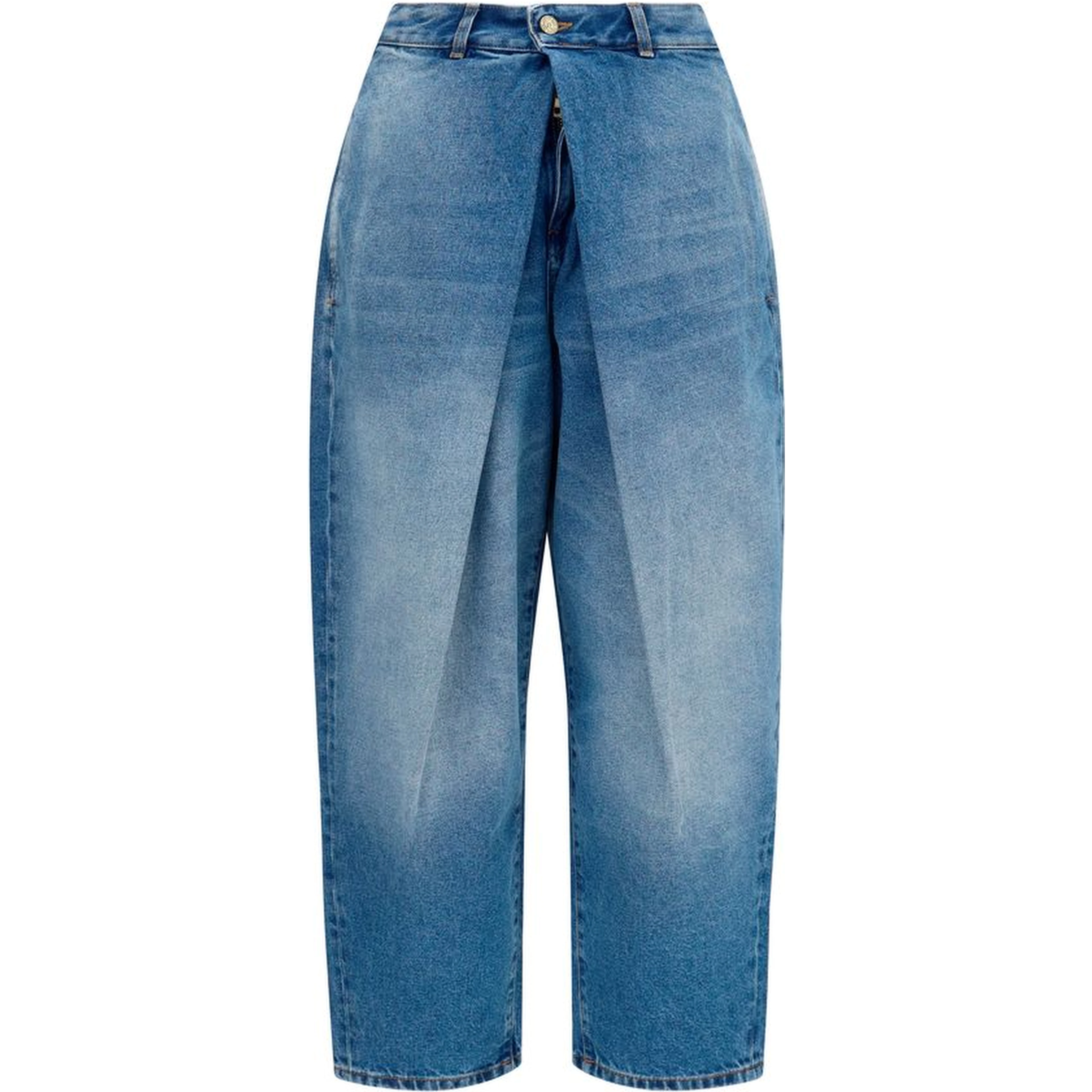 Blue Cotton Relaxed Fit Jeans