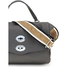 Gray Calf Leather Bos Taurus Handbag