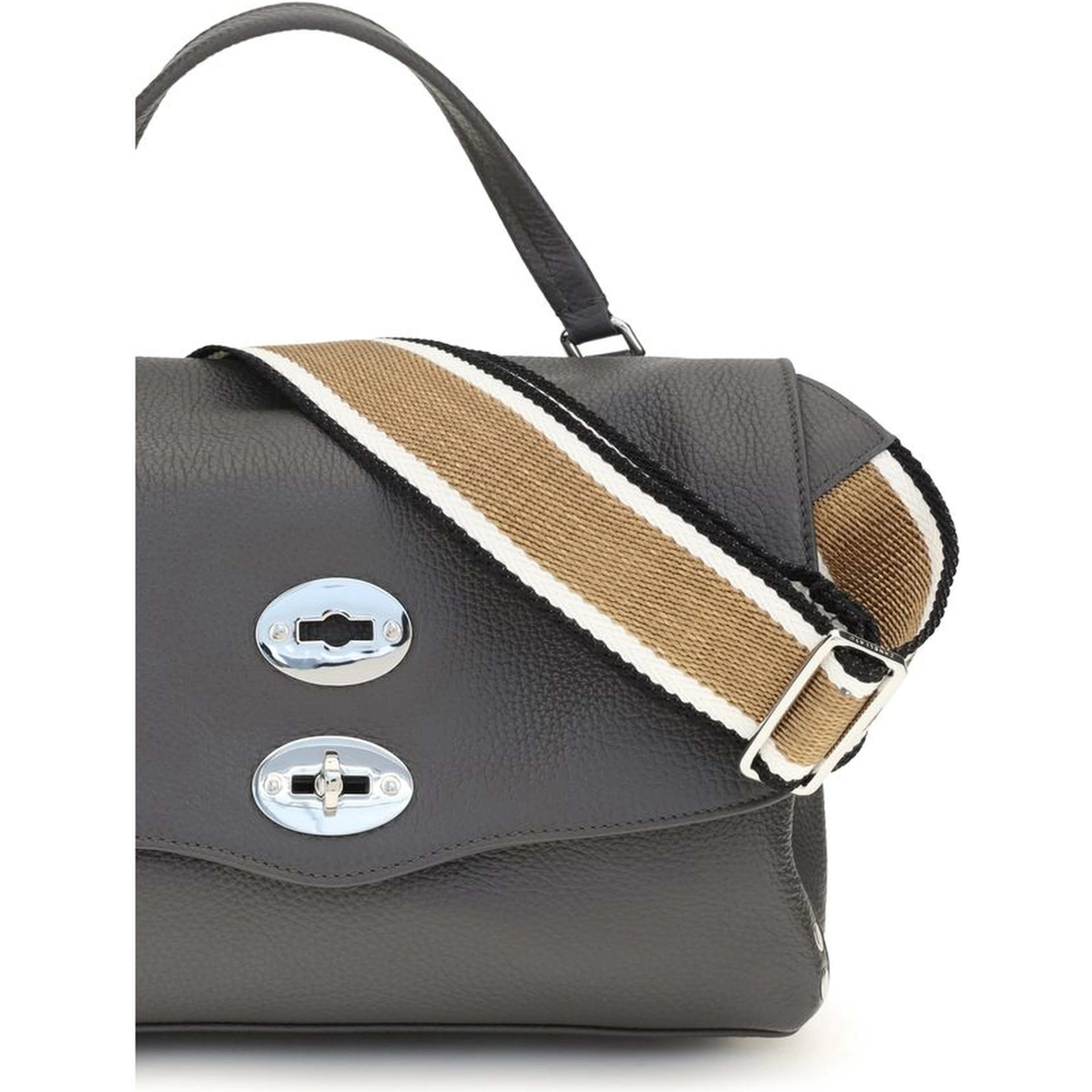 Gray Calf Leather Bos Taurus Handbag