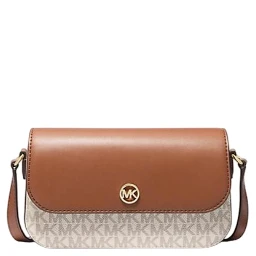 Beige Leather Crossbody Bag