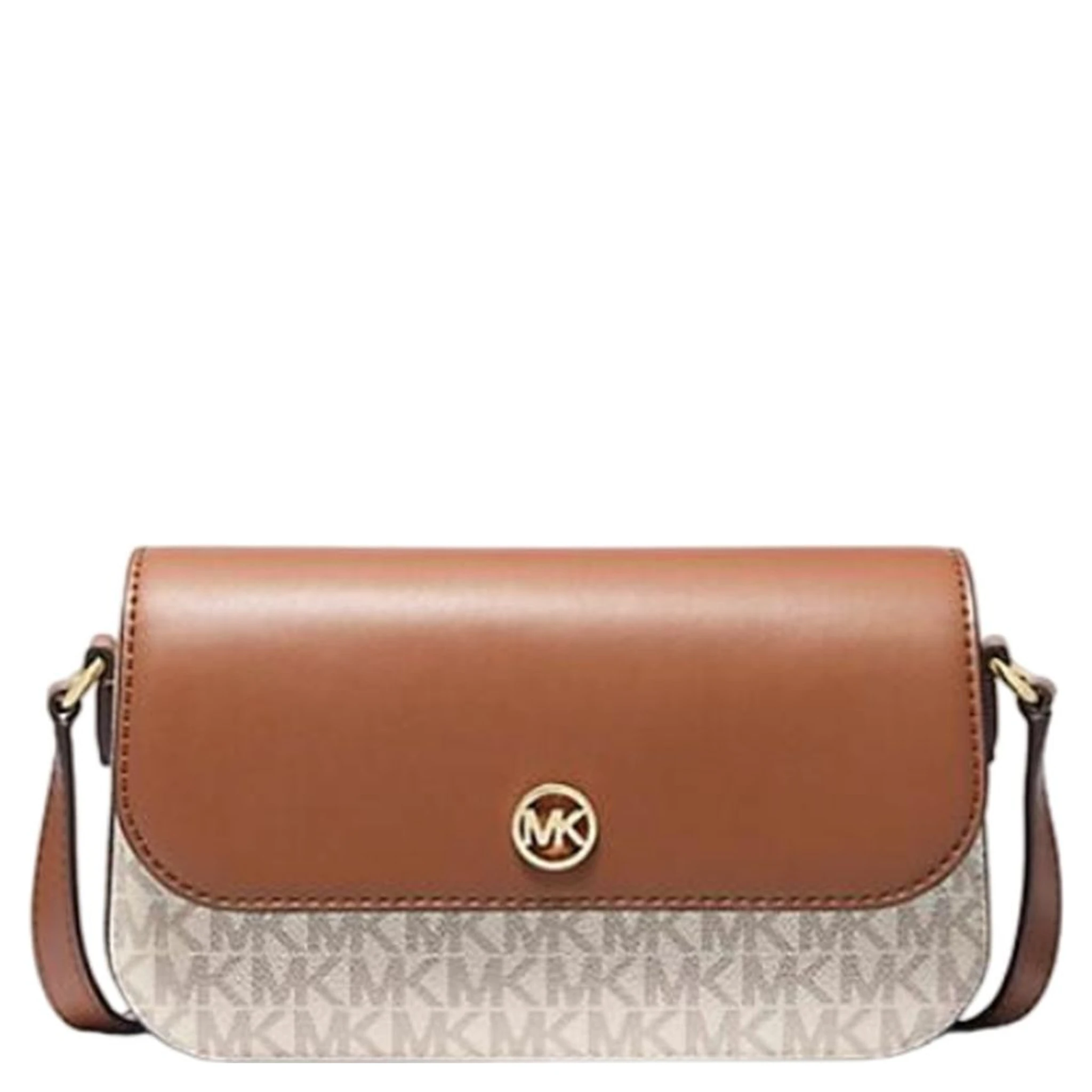 Beige Leather Crossbody Bag