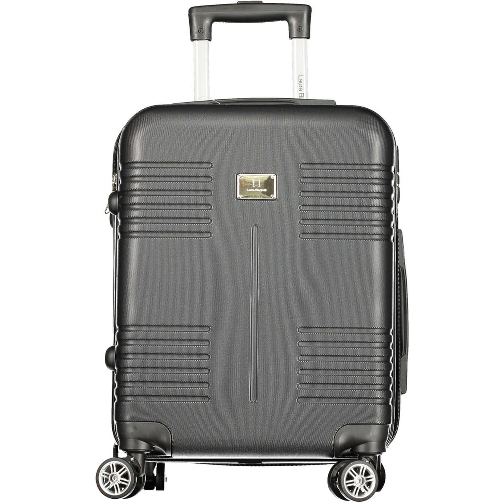 Black Polyurethane Women's Travel Bag