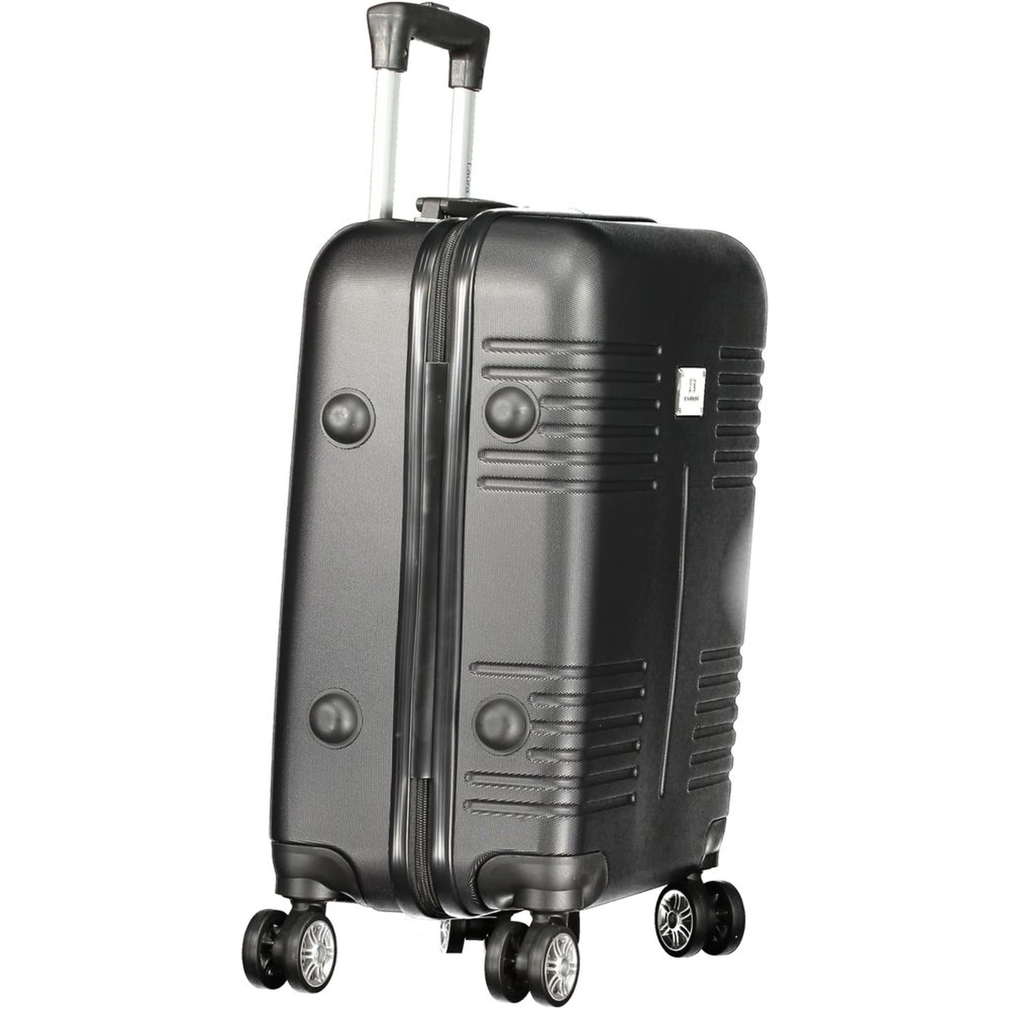 Black Polyurethane Women's Travel Bag