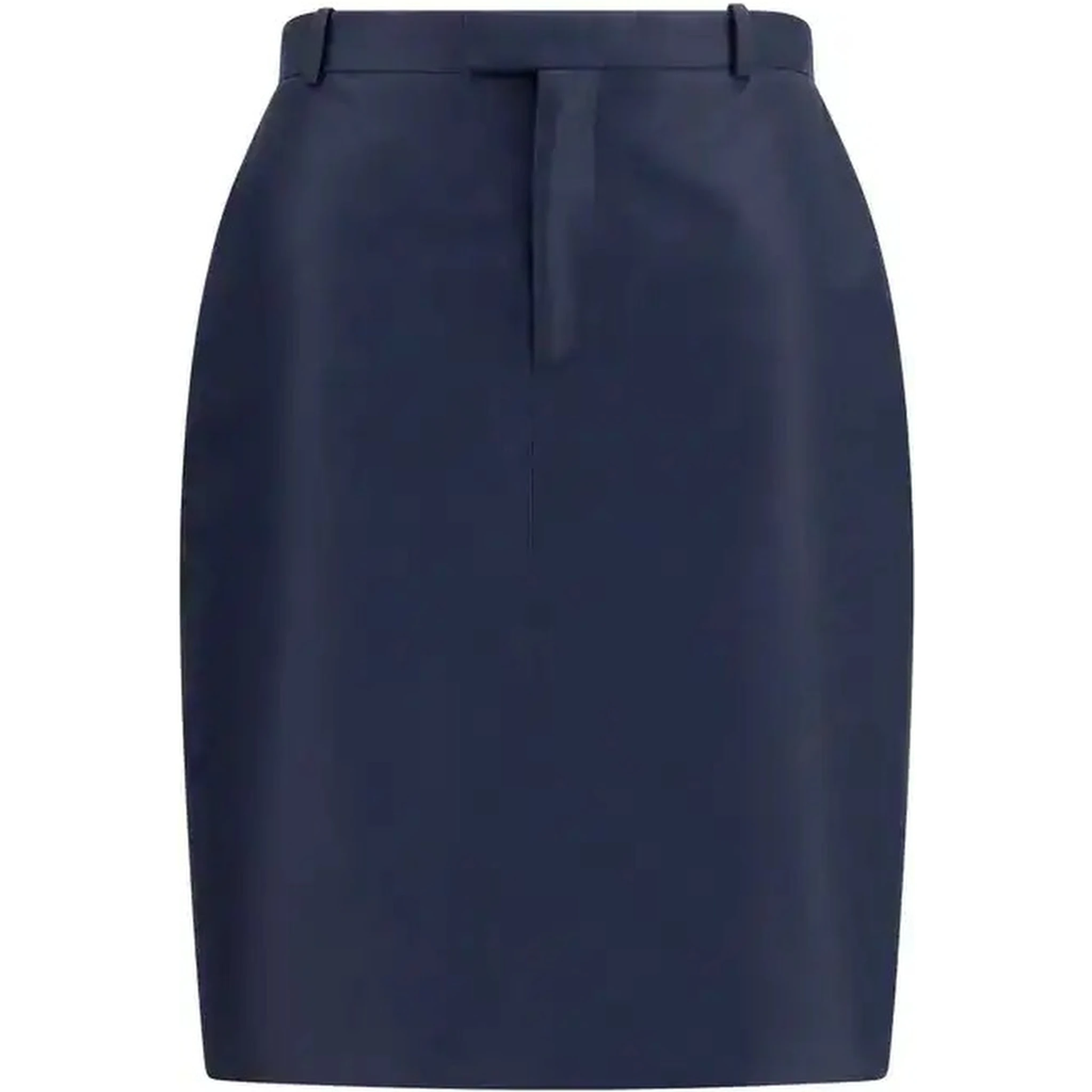 Silk midi skirt