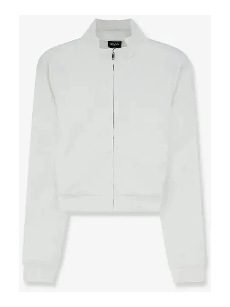 Zippered sweater with Web detail