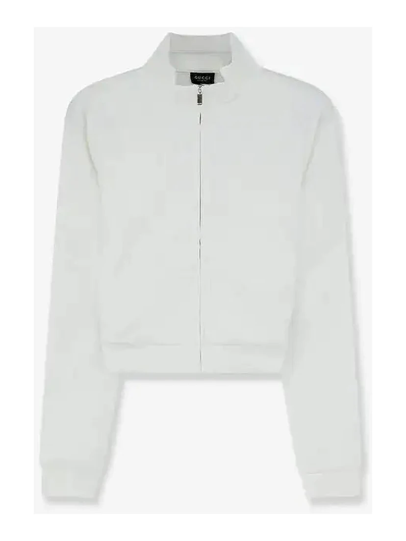 Zippered sweater with Web detail