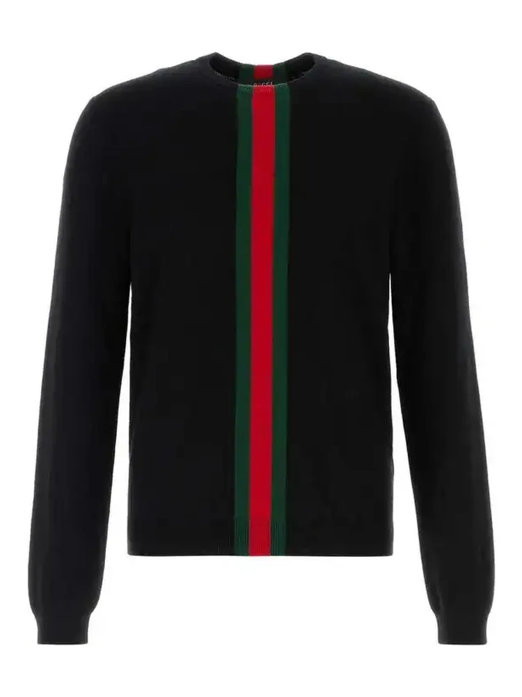 Cashmere knitwear with Web details