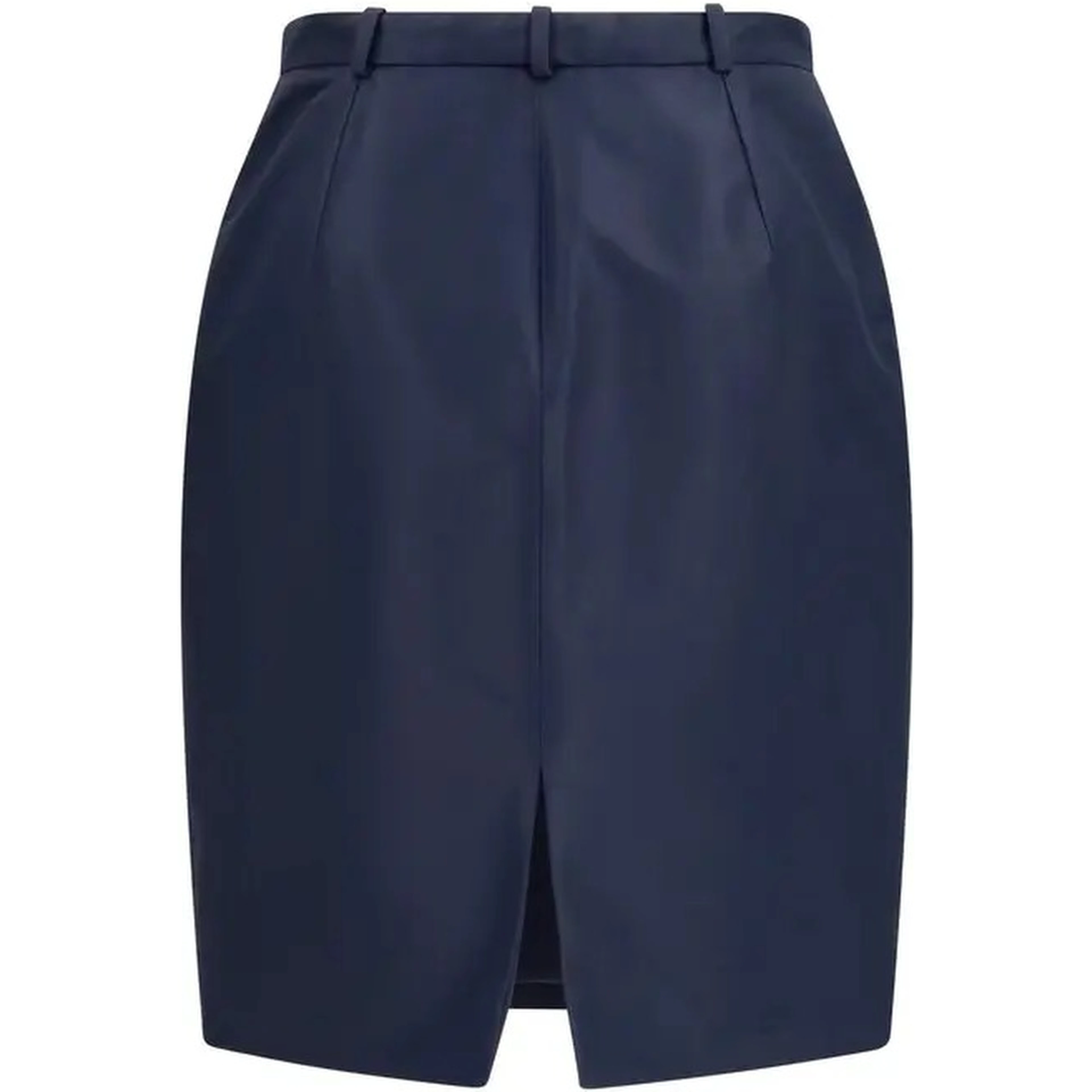 Silk midi skirt