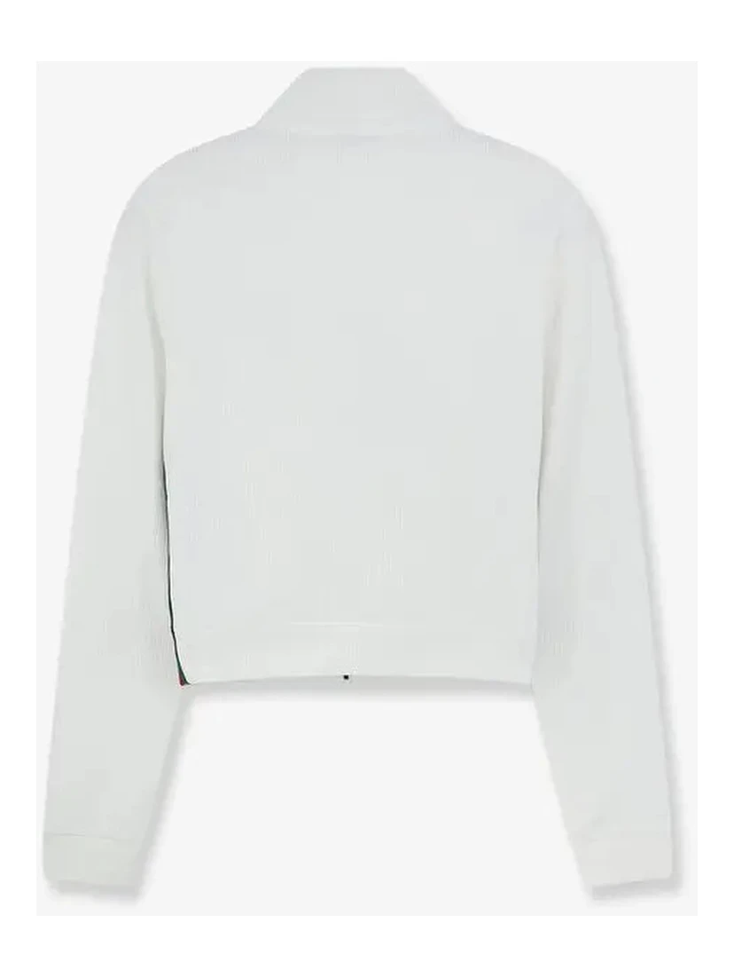 Zippered sweater with Web detail